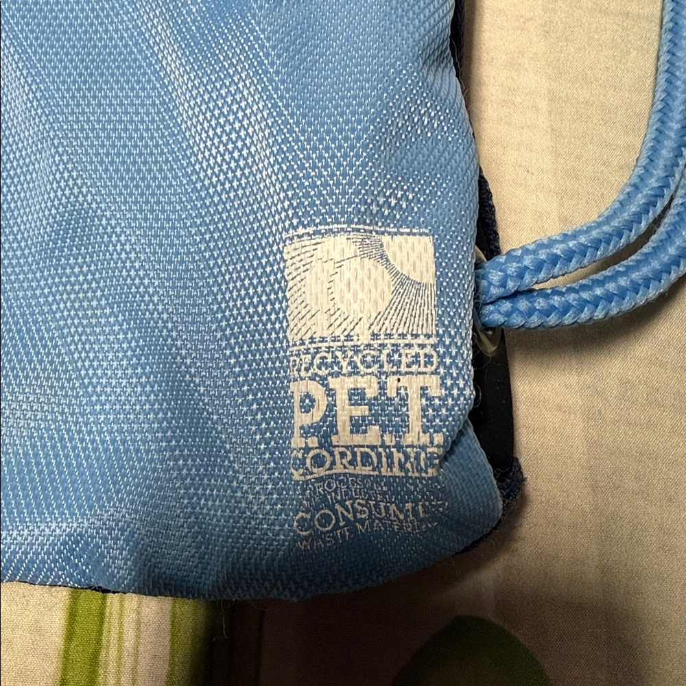 Nike Dark Blue Drawstring Backpack lightweight - image 6